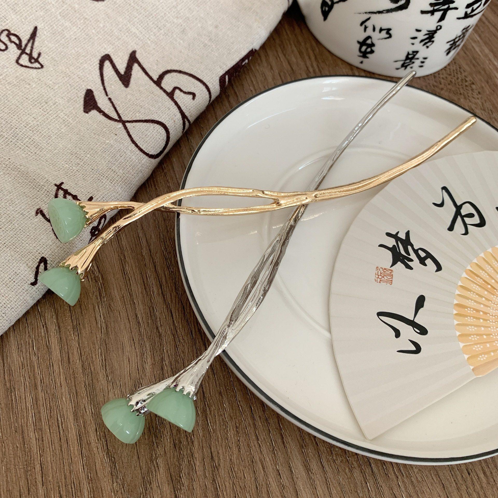 好运连连簪子古风莲子发簪简约日常现钗马面裙发饰旗袍发饰新,饰品/流行首饰/时尚饰品新,发饰,淘宝优惠券,粉丝福利购,淘宝优惠卷