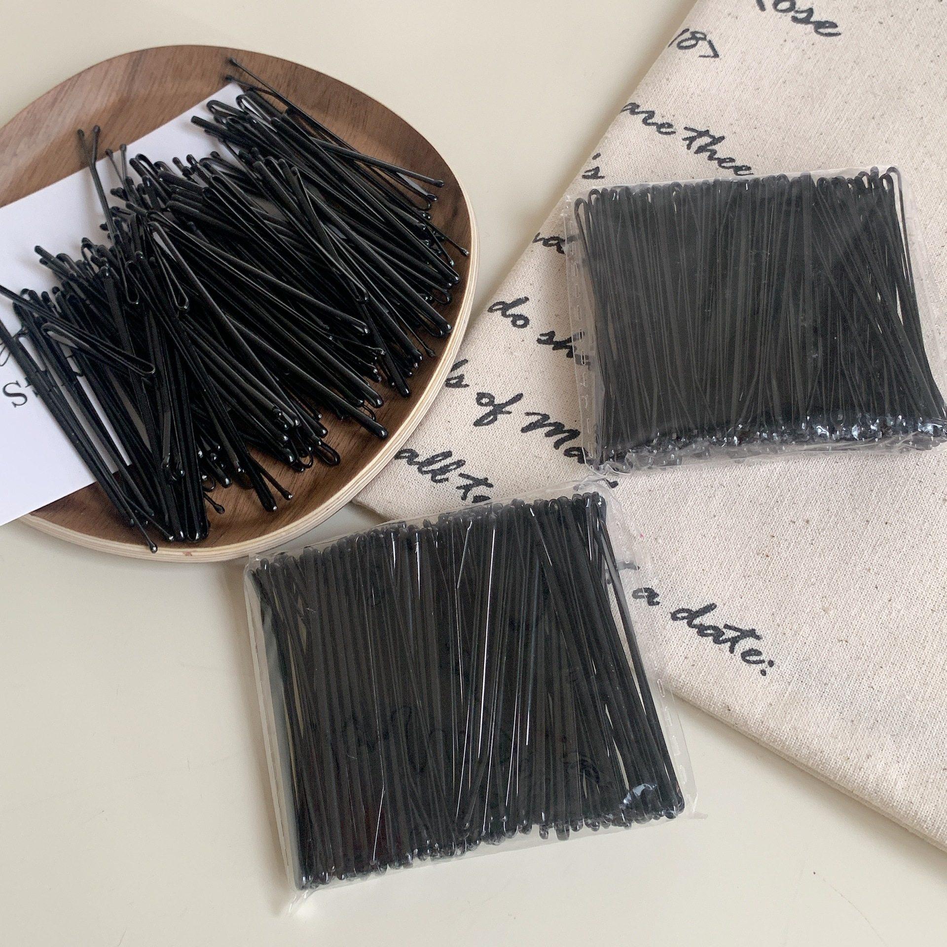 黑色一字夹袋装简约波浪边夹头饰刘海小夹子钢夹少女发卡夹发饰,饰品/流行首饰/时尚饰品新,发饰,淘宝优惠券,粉丝福利购,淘宝优惠卷