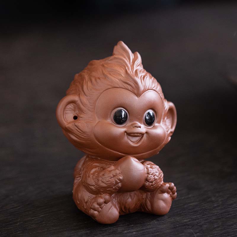 创意可爱小猴子茶宠摆件