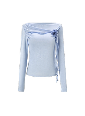 【七七酱直播间】CHICHY千金风设计感长袖衬衫小衫上衣CC1E026253