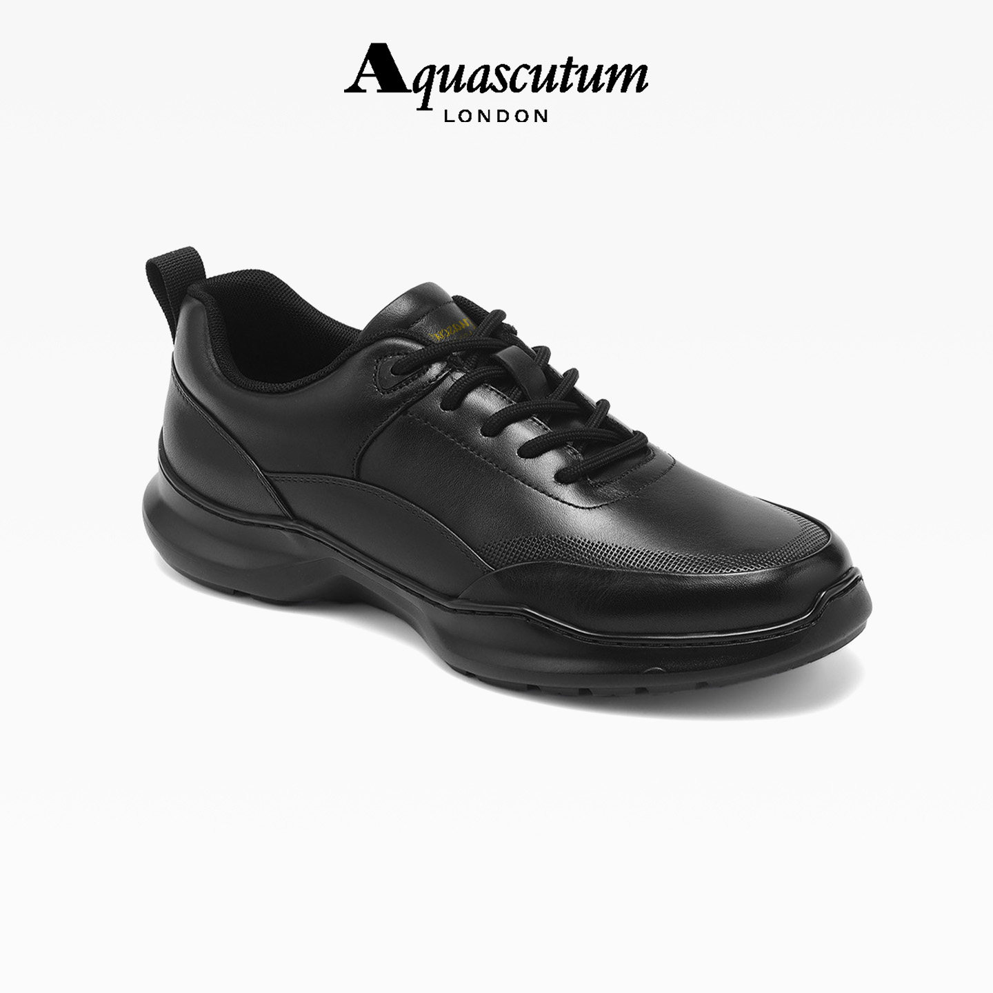 AQUASCUTUM JUNIOR简单个性时尚拼接系带车缝线日常百搭男休闲鞋
