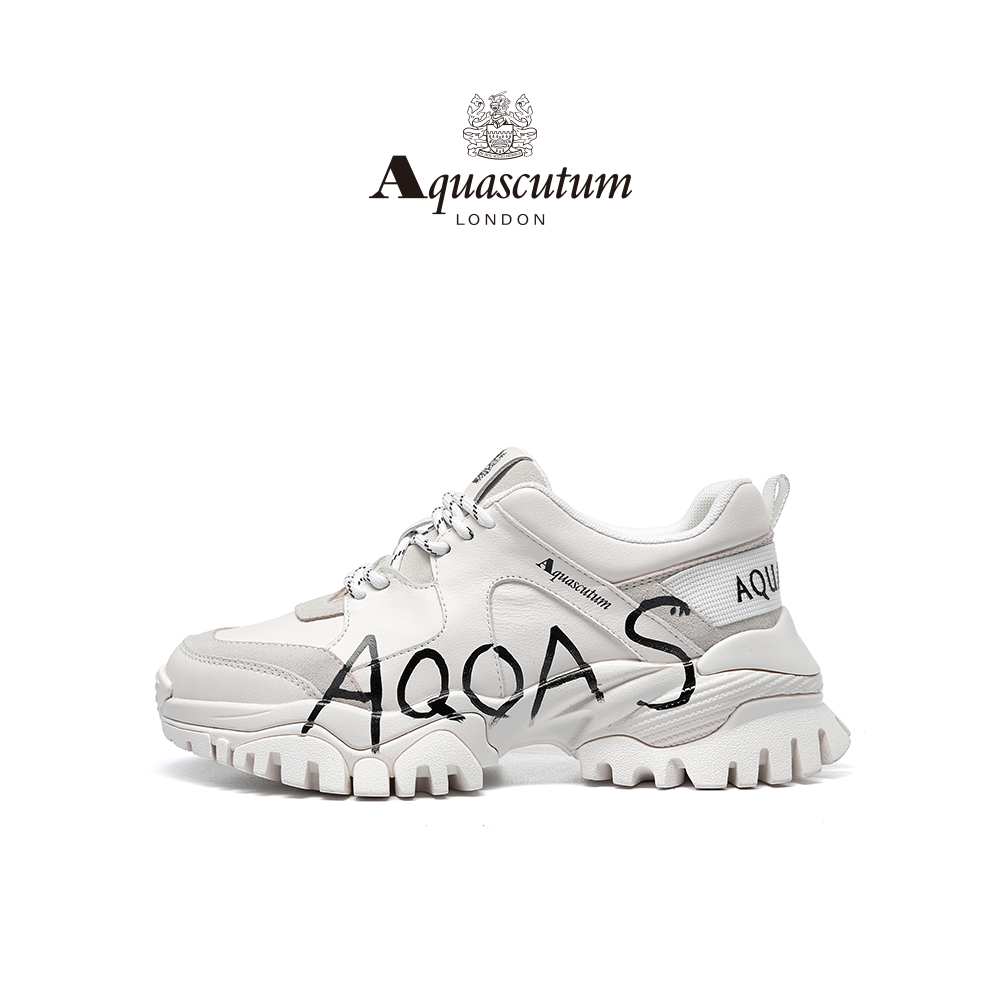 Aquascutum厚底休闲老爹鞋