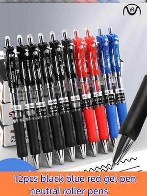 black blue red gel pen neutral roller pens pupil stationary