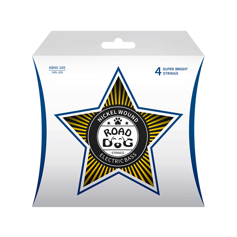 路狗电贝司琴弦KB45全套镀覆膜涂层防锈4弦5弦bass贝斯弦一套弦线
