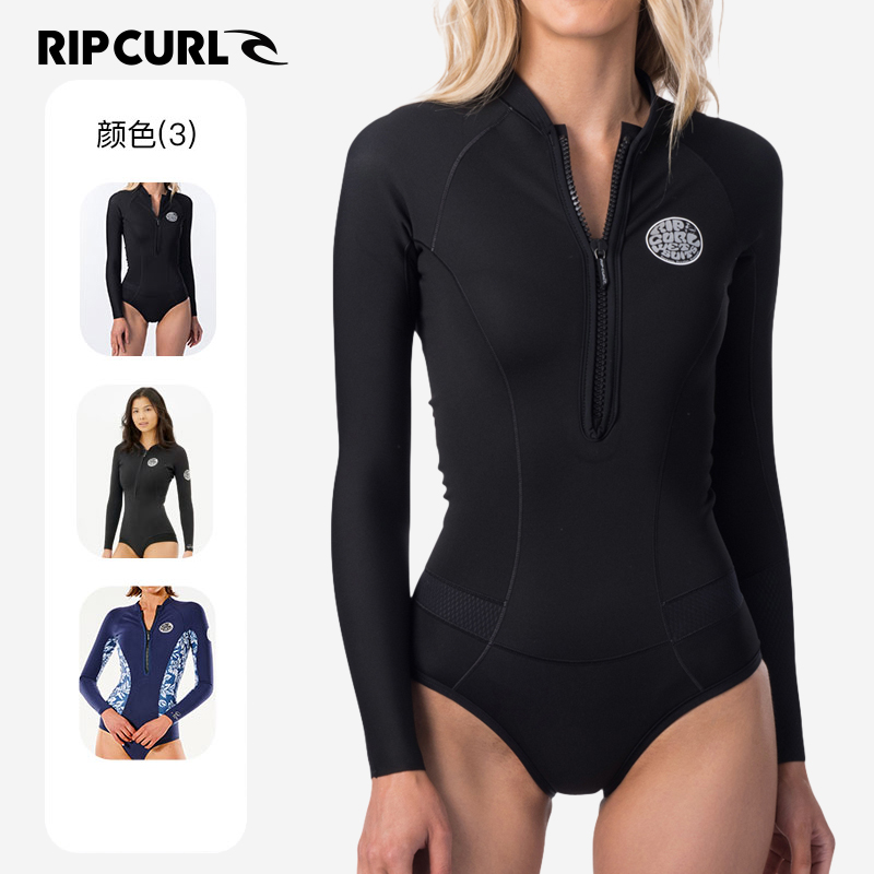 澳洲RIPCURL G雷湿衣1mm胸前拉链速干专业冲浪服潜水服连体泳衣女-封面