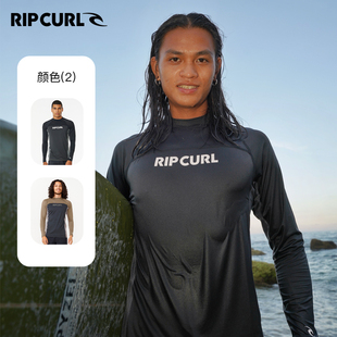 澳洲RIPCURL长袖 水母衣男防晒速干浮潜潜水服冲浪服溯溪游泳上衣