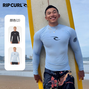 澳洲RIPCURL长袖 水母衣男防晒分体泳衣冲浪服浮潜潜水服溯溪上衣