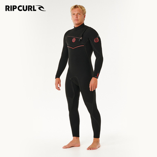 澳洲RIPCURL闪雷红标无缝湿衣3 2mm胸前拉链保暖防寒冲浪服潜水服