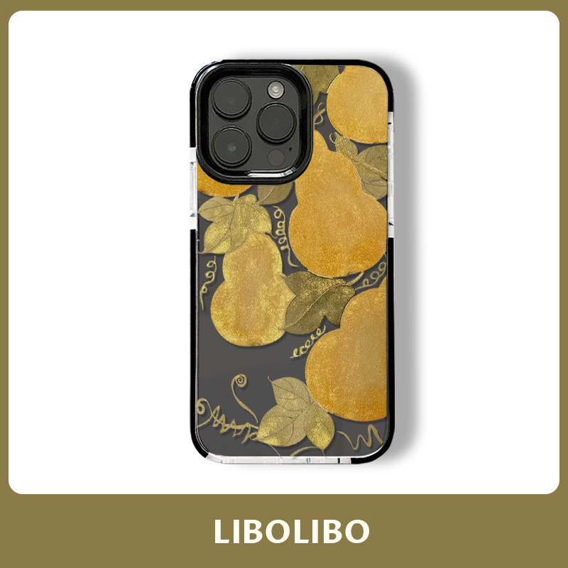 哩卜哩新中式金色葫芦适用iPhone16手机壳苹果创意13promax高级14个性12mini套xs小众11x艺术8plus透明7p艺术