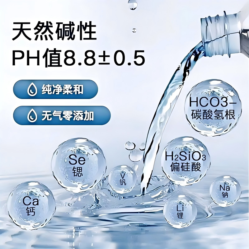 【店铺上新】仙女山苏打水360ml整箱纯天然苏打水健康弱碱性水