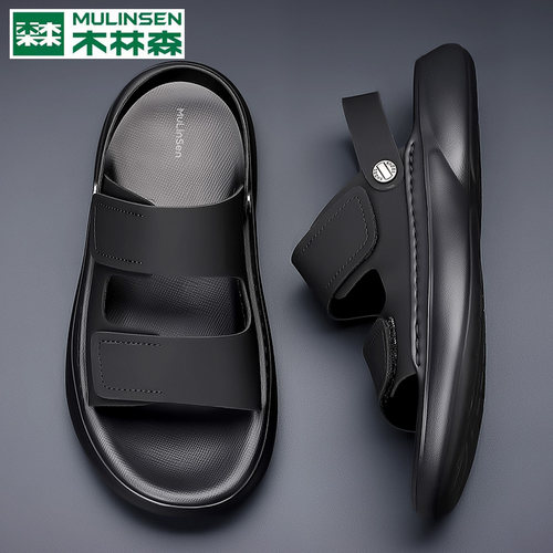 木林森凉鞋男夏季时尚软底沙滩鞋