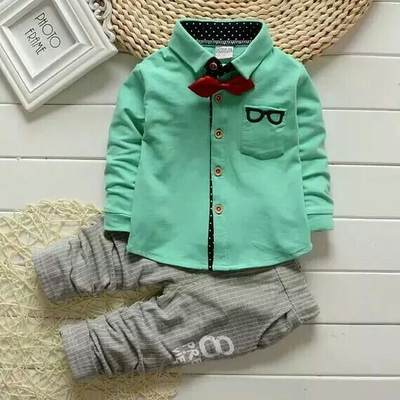 shirt autumn clothing set newborn baby boy clothes kids