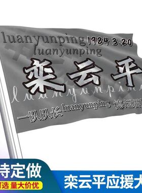 栾云平应援大旗户外演唱会手持大旗音乐节旗帜手摇伸缩杆定制周边