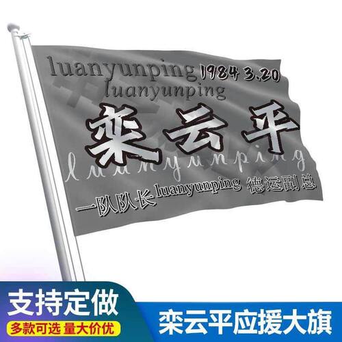 栾云平应援大旗户外演唱会手持大旗音乐节旗帜手摇伸缩杆定制周边