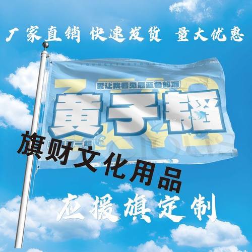黄子韬应援大旗明星黄子韬旗帜户外演唱会大旗音乐节大旗明星旗帜