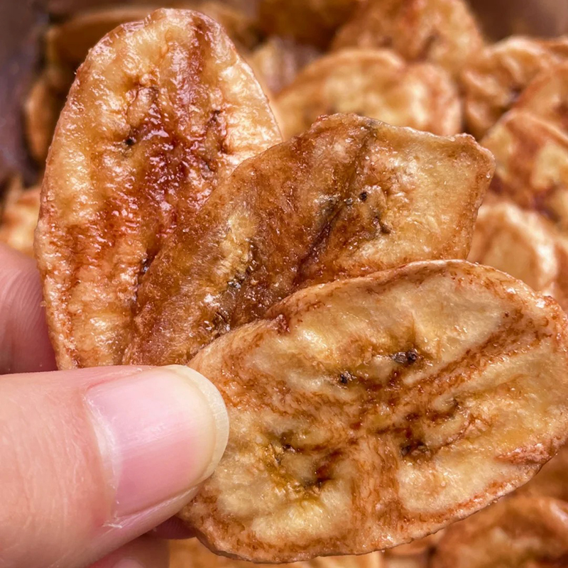 吼吼吃！炭烤香蕉片原味青柠椒盐多口味非膨化香蕉脆办公室零食
