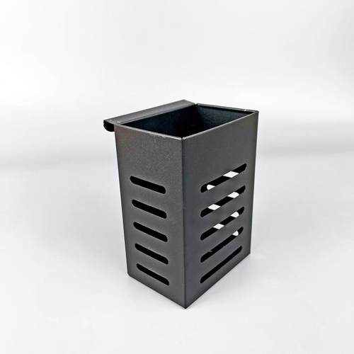 不锈钢筷子筒沥水通风可悬挂可立式餐桌小号方形筷子筒家用收纳筒