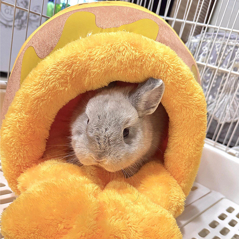 兔子窝保暖棉窝仓鼠过冬窝荷兰猪豚鼠花枝鼠金丝熊加棉加厚大空间