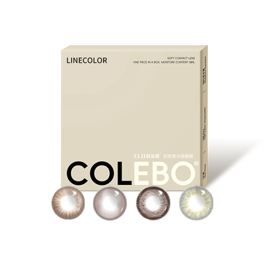 LineColor美瞳半年抛长抛2片氧气自然百搭清新日常小直径隐形眼镜