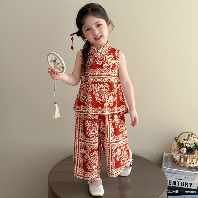 女小童新中式汉服套装夏季