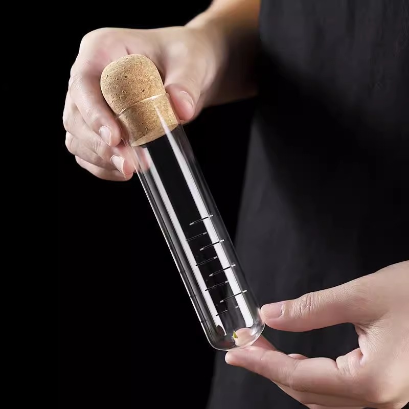 木塞耐热玻璃试管茶漏网红茶叶过滤器茶水分离滤茶器懒人泡茶神器