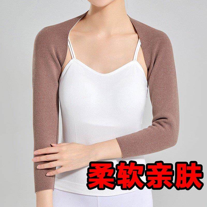 女式肩颈保暖披肩睡觉坎肩办公室空调房外套护肩膀薄产妇月子防寒