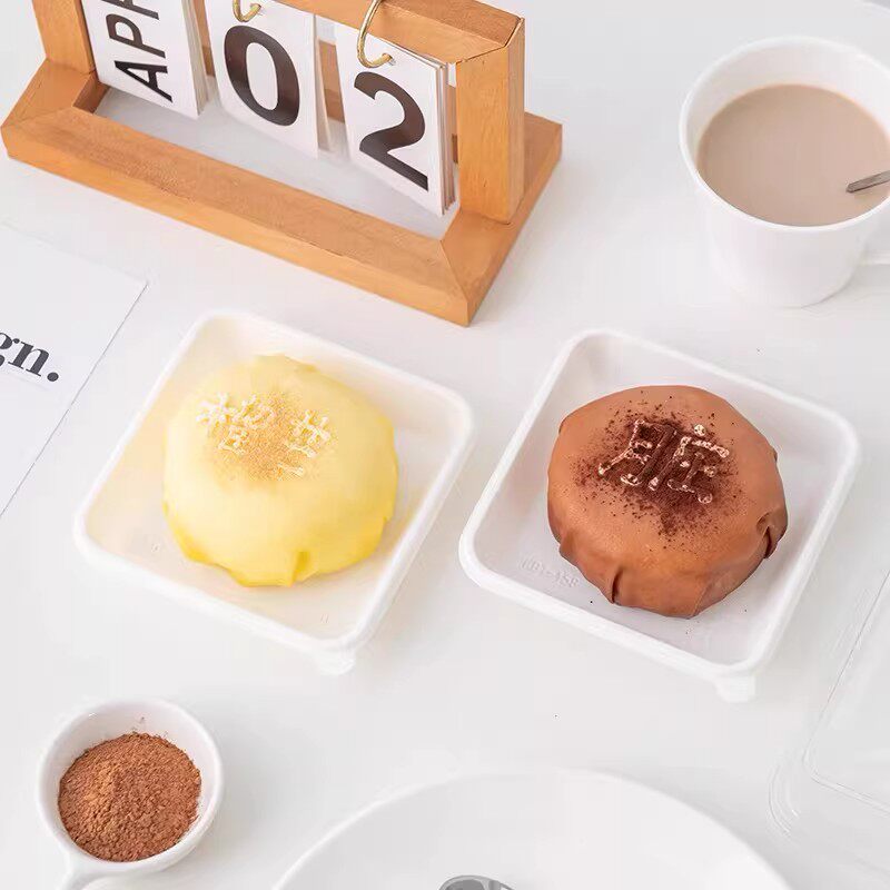 班戟包装盒烘焙蛋糕卷盒子芒果榴莲一次性方形透明慕斯蛋糕打包盒