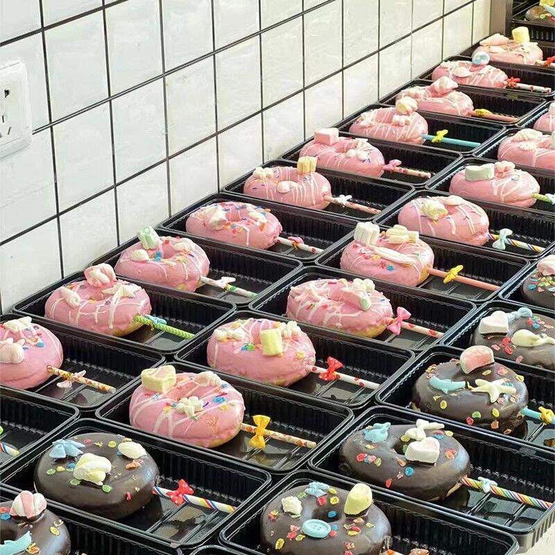 棒棒糖甜甜圈包装盒甜品打包盒子