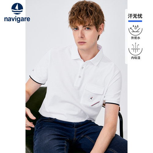 意大利小帆船短袖Polo衫男
