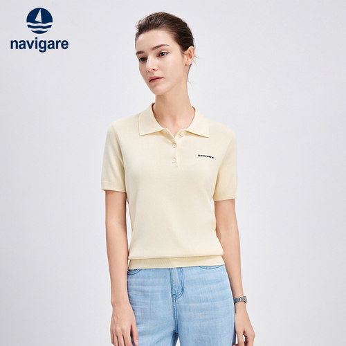 小帆船休闲针织polo衫