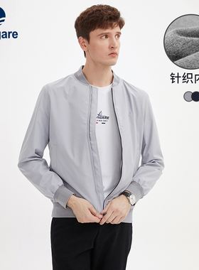 Navigare意大利小帆船春季灰色飞行员夹克男休闲棒球服茄克薄外套