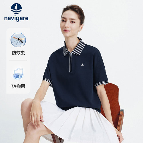 Navigare女短袖POLO衫新款