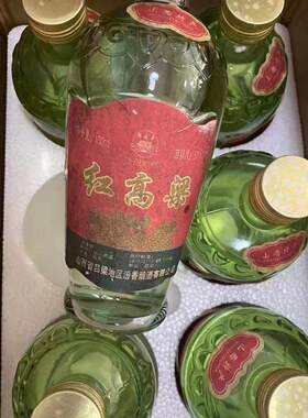 92年份红高粱纯粮食浓香型白酒大曲窖藏柔和陈年老酒整箱6瓶特价