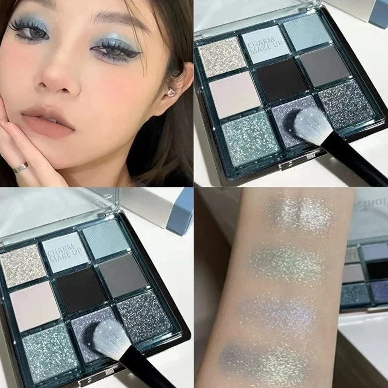 推荐!~冰透蓝烟熏妆眼影