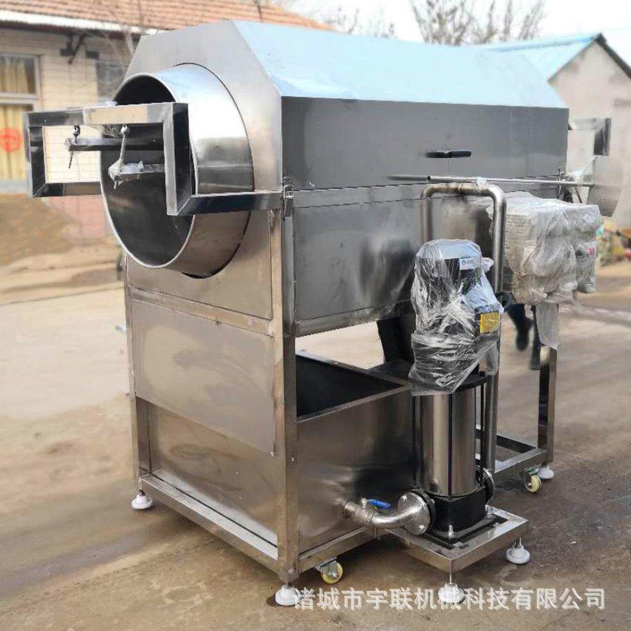 核桃仁去皮机坚果食品滚筒式物理脱皮设备湿法坚果仁去皮机