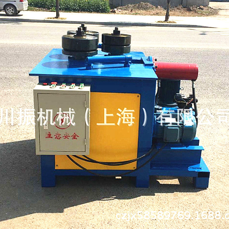 川振机械厂家供应80型角铁卷圆机，可卷L80X5的角铁等异性材料