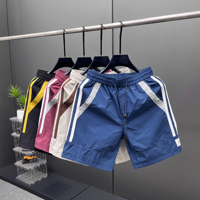 夏季薄款高品质拼色速干男士短裤