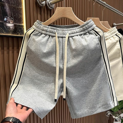 夏季薄款宽松休闲简约短裤男外穿