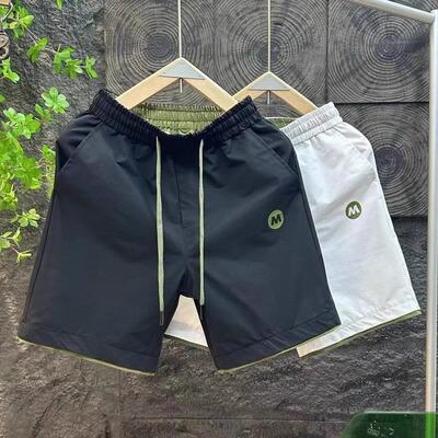 速干透气松紧短裤男宽松休闲运动
