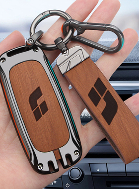 理想l7钥匙套专用L9真皮202v3款L8车22款one男pro改装配件金属壳