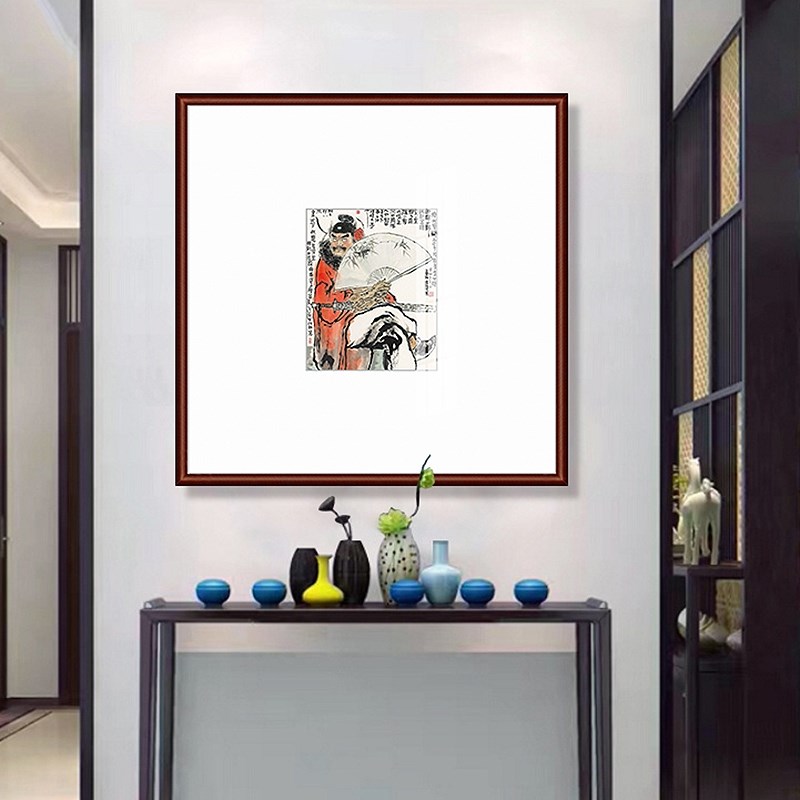 钟馗装饰画e天师钟魁画像玄关画新中式客厅壁画办公室酒店挂画竖