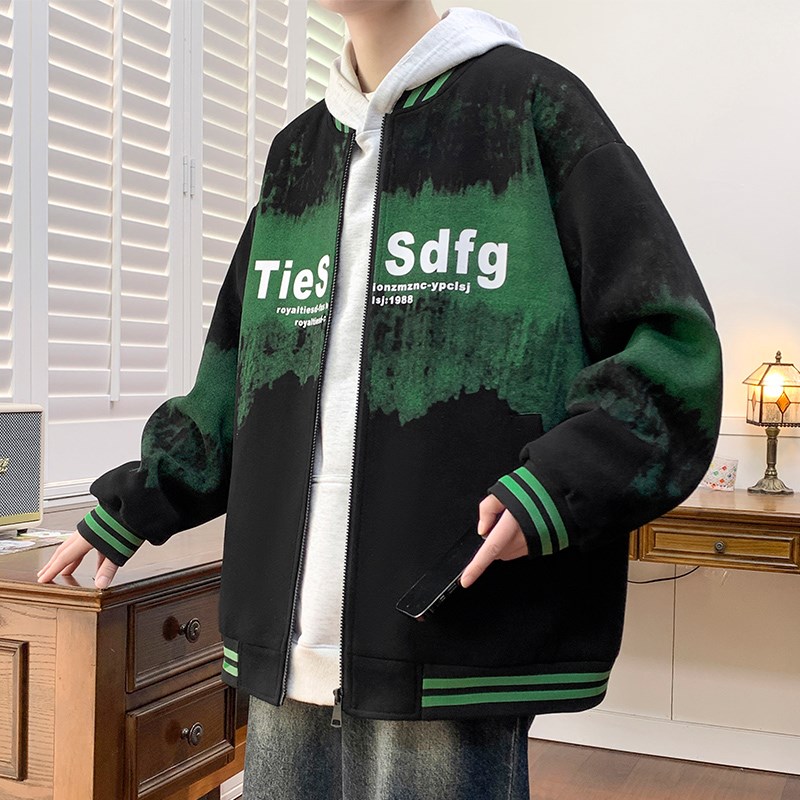 春秋季新款外套男生夹克初高中学生青少年大童棒球服男装上衣潮牌