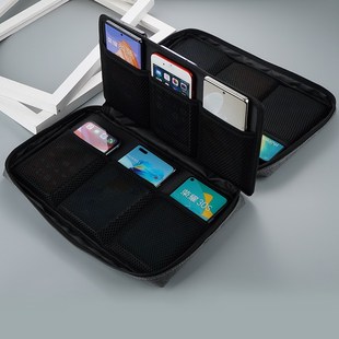 自媒体人私域专用装多部手机收纳便携手提包 12台布料大屏手机包