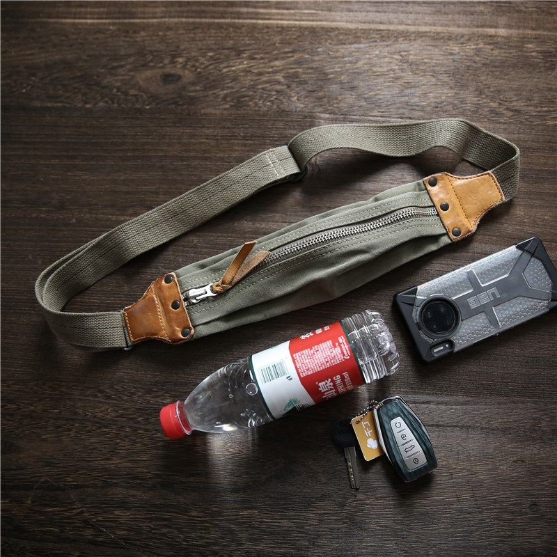 美式复古军式风胸包做旧帆布配头层牛皮休闲运动斜挎包随身手机包,箱包皮具/热销女包/男包,胸包,淘宝优惠券,粉丝福利购,淘宝优惠卷