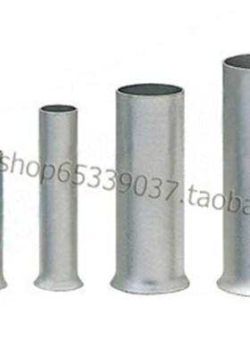 优质紫铜管形裸端子EN4018空心铜管4.0平方 欧式接线端子 1000只