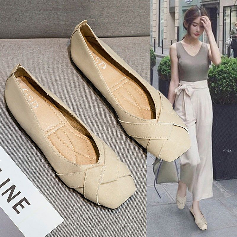 单鞋女2023新款时尚豆豆鞋女平底鞋浅口包头气质百搭简约夏季仙女,3C数码配件,USB多功能数码宝,淘宝优惠券,粉丝福利购,淘宝优惠卷