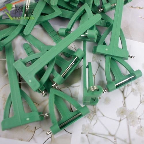 三角胸针 三角塑料胸花夹子 T型别针 花店用品 婚Z庆用品