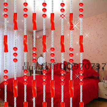 珠帘水晶隔断帘成品玄关卧室门帘珠帘定制客厅装饰婚庆挂帘窗帘