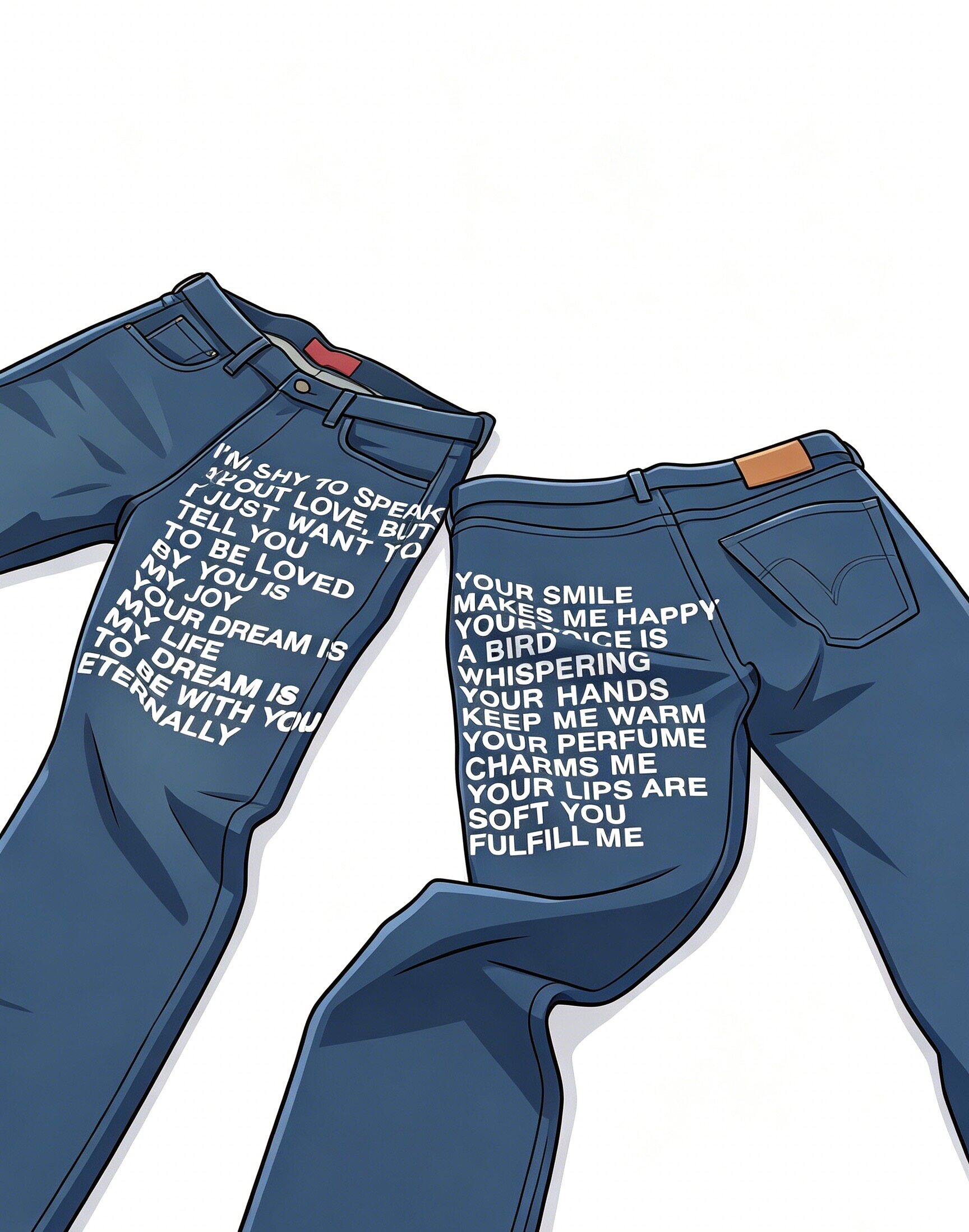 thumbnail for Make mood Poetic jeans