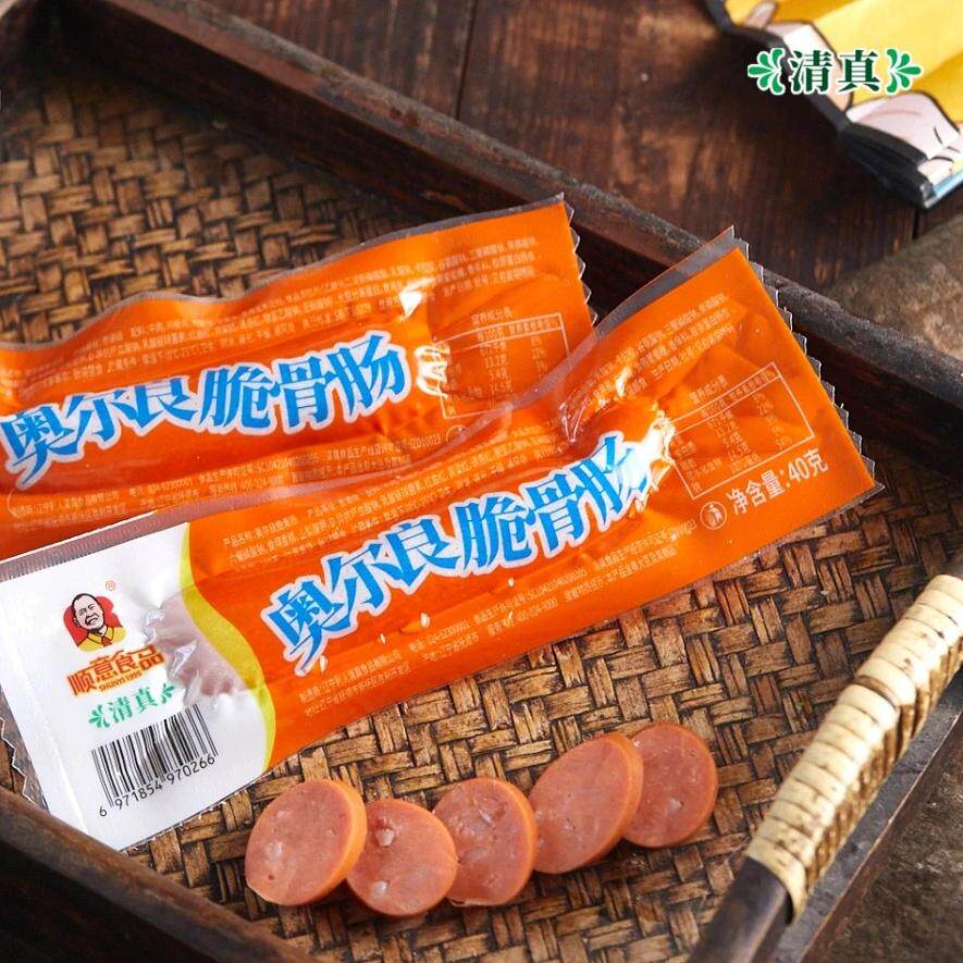 顺意清真奥尔良脆骨开袋即食回族食品休闲零食